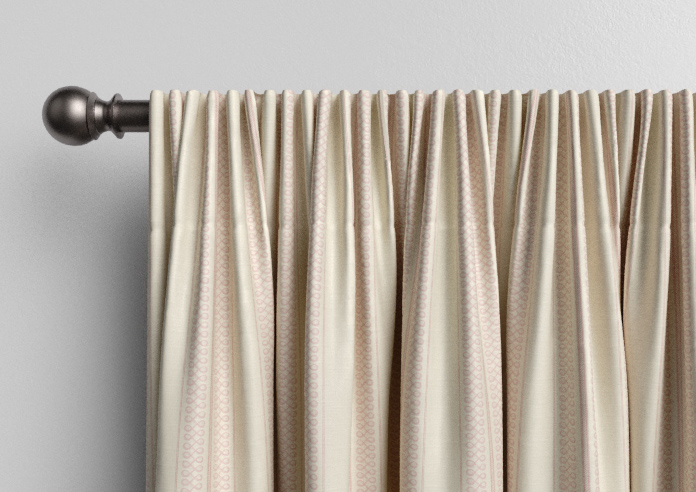 Trellis Prints, Noble Stripe Rosies Pink - Made to Measure Curtains - Image 9